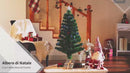 Sapin de Noël Artificiel 120 cm 130 Branches en Fibre Optique et PVC et 16 lumières LED