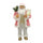 Robe Père Noël Rose et Blanche H110 cm avec Mini Lucioles et Sons