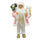 Robe Père Noël Rose et Blanche H60 cm avec Mini Lucioles et Sons