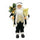 Robe Père Noël Velours H60 cm avec Mini Lucioles et Sons Noir et Or
