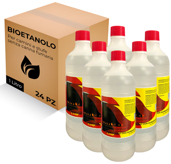 prezzo Bioéthanol 24 Litres Combustible Ecologique pour Cheminées Cheminées Biocheminées