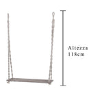 Altalena in Legno H 118 cm-2