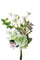 Lot de 2 bouquets artificiels noués d'hellébores H 52 cm