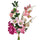 Lot de 2 bouquets artificiels noués d'hellébores H 52 cm