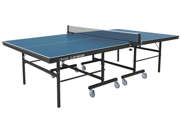 Table Pin Pong avec Plateau Bleu et Roulettes pour Intérieur Garlando Club Indoor acquista