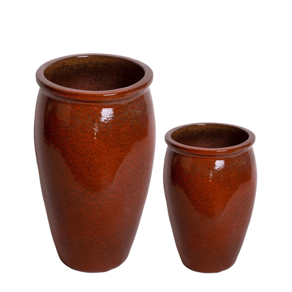 prezzo Set 2 Vases Ovales Ø 50 35 cm