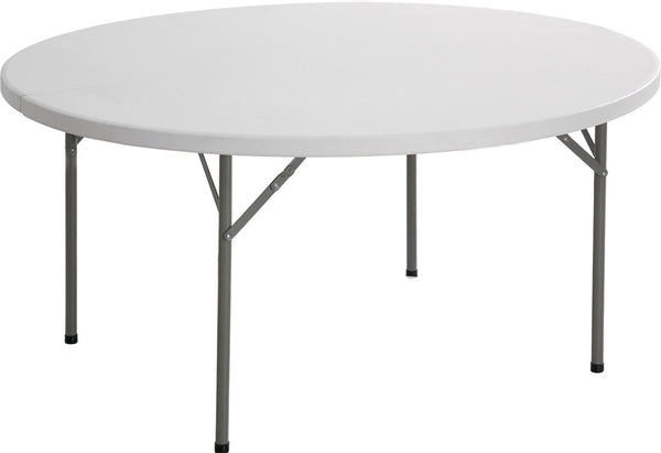 Table de restauration ronde pliante Ø154 cm Tosini Blanc CZ154 sconto
