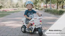 Moto Électrique Police pour Enfants 6V Blanc