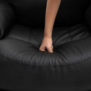 Poltrona Relax Massaggiante 97x92X104 cm in Similpelle Nera-7