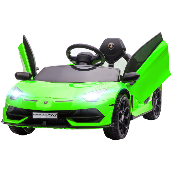 acquista Macchina Elettrica per Bambini 12V con Licenza Lamborghini Aventador SVJ Roadster Verde