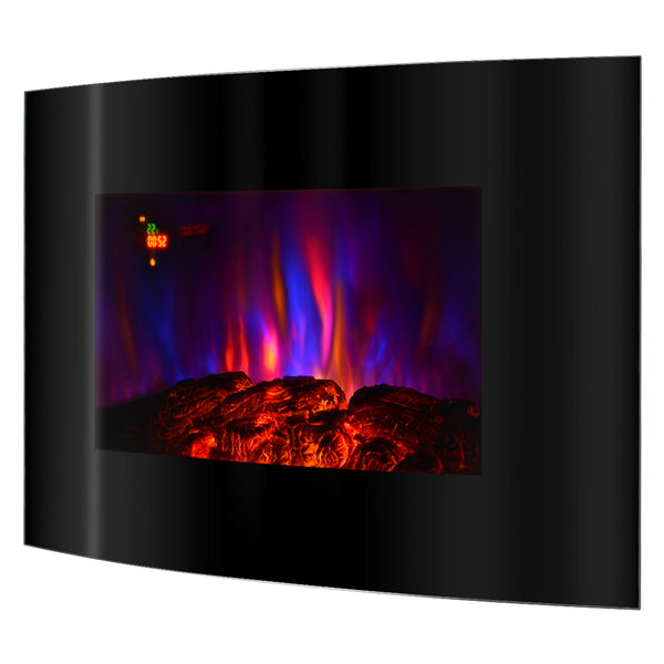 online Cheminée Électrique au Sol 56x90x14,5 cm Effet Flamme 1500W Сarlos Noir