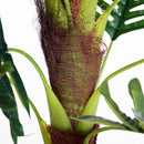 Pianta Artificiale Palma Cycas da Interno e Esterno H123 cm con Vaso Verde-4