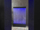 Muro d’Acqua con Bolle Verticali 100x160 cm in Plexiglas con LED Perlage Corallo Medio