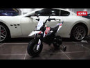 Moto électrique pour enfants 12V avec permis Aprilia Motocross RX125 Blanc