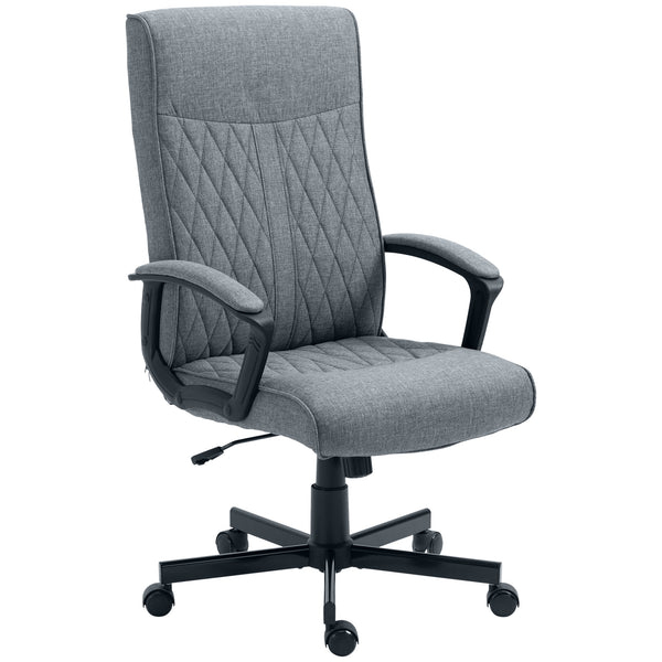 prezzo Chaise de bureau pivotante à bascule 65x65x102-112,5 cm réglable en hauteur gris