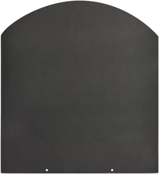 Protecteur de sol pour poêles à pellets et à bois 100x90 cm en acier noir sconto
