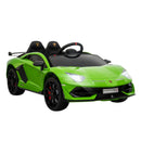 Macchina Elettrica per Bambini 12V con Licenza Lamborghini Aventador Verde-1