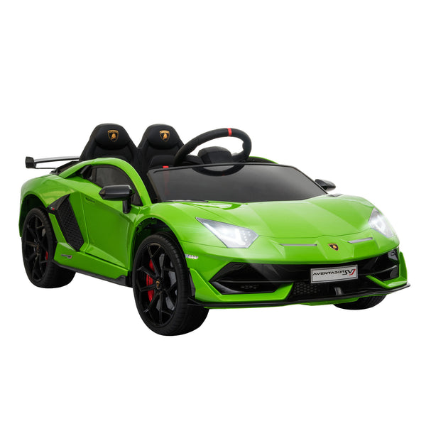 Macchina Elettrica per Bambini 12V con Licenza Lamborghini Aventador Verde sconto