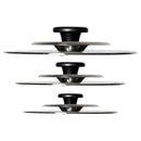 3 Coperchi Magici Antiodore  Ventur Magic In Acciaio Inox 26, 30, 34 Cm-3