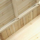 Panca Contenitore da Giardino da 172L 120x55x45 cm in Legno di Abete Naturale-9