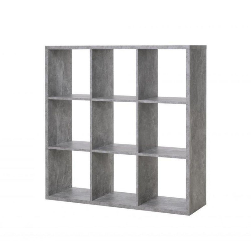 Libreria divisorio 107x33x107 cm beton grigio cemento-1