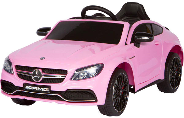 online Voiture jouet électrique pour enfants 12V sous licence Mercedes C63 AMG Rose