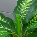Pianta Artificiale Sempreverde H95 cm con Vaso per Interni ed Esterni Verde-8