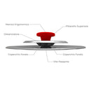 3 Coperchi Magici Antiodore Ventur Magic in Acciaio Inox 26, 30, 34 Cm Rosso-6