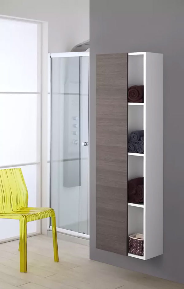 Meuble de salle de bain suspendu 50x26x160 cm Chêne foncé sconto