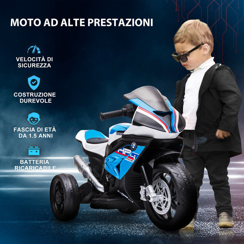 Moto per Bambini 6V BMW HP4 con Fari Blu-8
