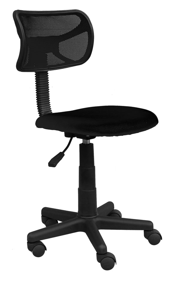 online Chaise de bureau de travail en tissu noir