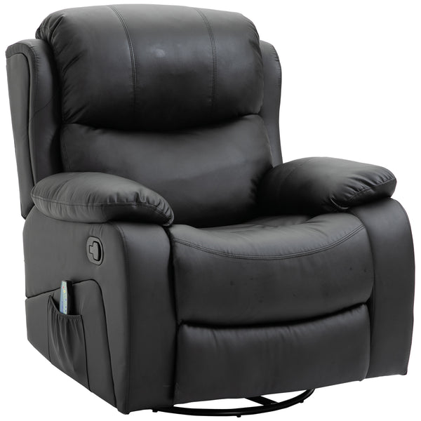 Poltrona Relax Massaggiante 97x92X104 cm in Similpelle Nera online