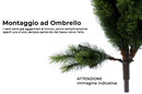 Albero di Natale Artificiale Apertura ad Ombrello Natural Pine Verde Varie Misure-3