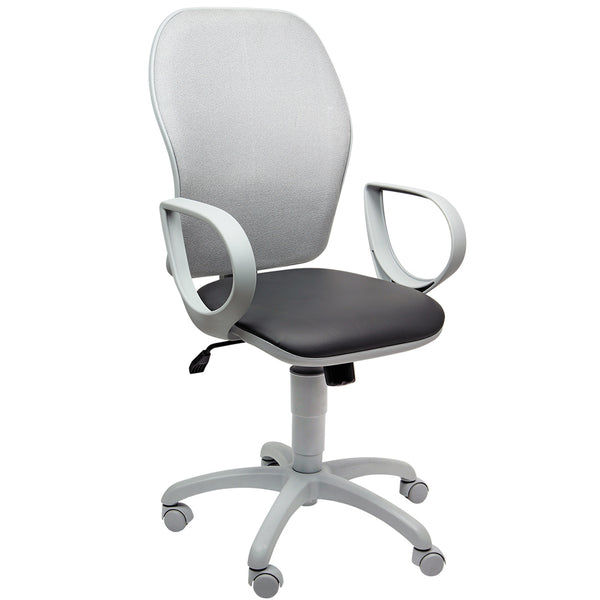 acquista Givon Bruxelles Fauteuil de Bureau en Tissu Noir et Simili Cuir