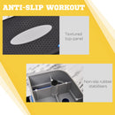 Step Fitness per Aerobica 80x31xh10-15-20 cm Altezza Regolabile in Plastica Nero e Blu-6
