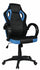 Chaise Gaming 59x120 cm en Similicuir Bleu