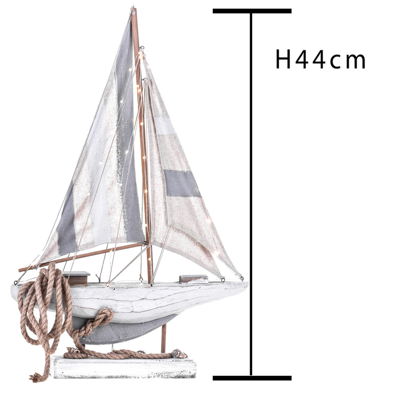Modellino Barca con 43 Luci Misure 64x44 cm-2