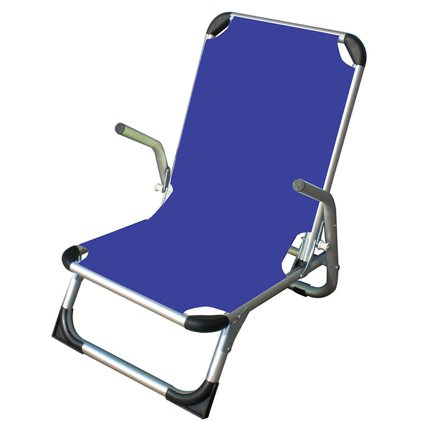 Chaise de plage Chaise de bain de soleil pliante en tissu Texilene bleu online