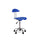 Chaise de bureau opérationnelle 34x42,5xH83/93 cm en polypropylène Titti bleu