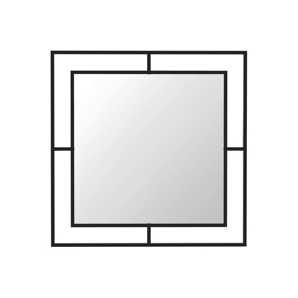 prezzo Specchio quadrato 58x58 cm Corner con doppia cornice in metallo nero