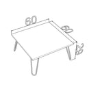 Tavolino da salotto 60x60x29 cm bianco Ilia-3