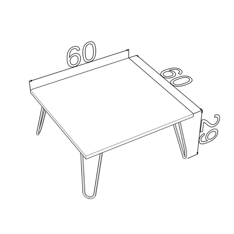 Tavolino da salotto 60x60x29 cm rovere Ilia-2