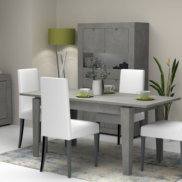 Table extensible 120/160x80 cm ciment Megaron acquista