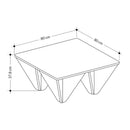 Tavolino design da salotto 80x80x38 cm Diamond antracite-4