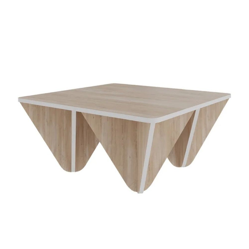 Tavolino design da salotto 80x80x38 cm Diamond rovere-5