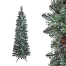 Albero di Natale Artificiale H180 cm Abete Slim S333 Tips Verde-1