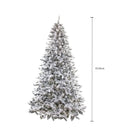 Albero di Natale Artificiale H230 cm Abete innevato 6670 Led e 1274 Tips -4