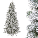 Albero di Natale Artificiale H230 cm Abete Cervino con Neve 1026 Tips Verde-1