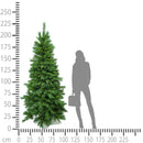 Albero di Natale Artificiale H230 cm Abete Mixed Slim 1227 Tips Verde-3