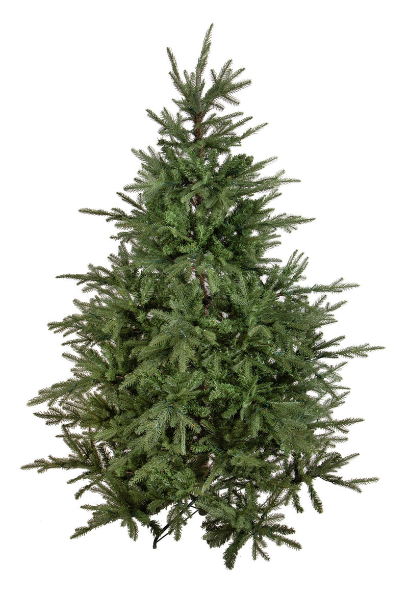 Albero di Natale Artificiale H200 cm Abete Gran Sasso 2703 Tips 400 Led Verde-3